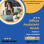 Need male Office assistant