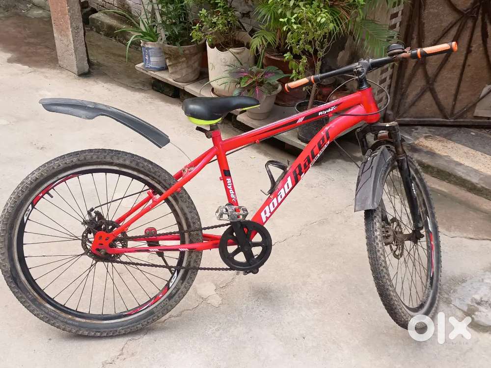 Red Colour Cycle with Disc Brake