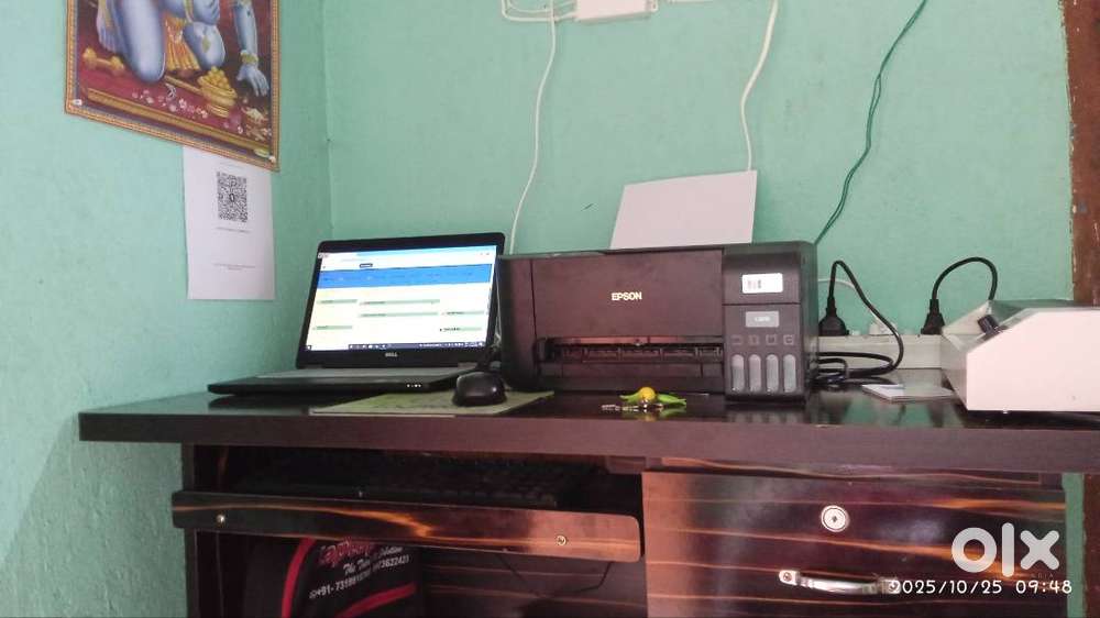 Syber cafe setup all products LAPTOP, PRINTER , LAMINATION MACHIN