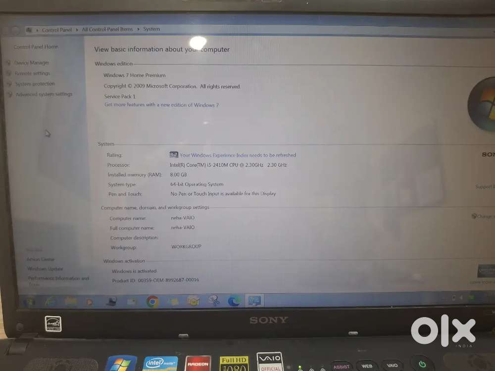 SONY VIAO LAPTOP