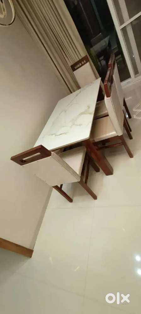 DINING TABLE WITH 6 CHAIRS! ITALIAN MARBLE AT STARF PREMIUM FURNITURE