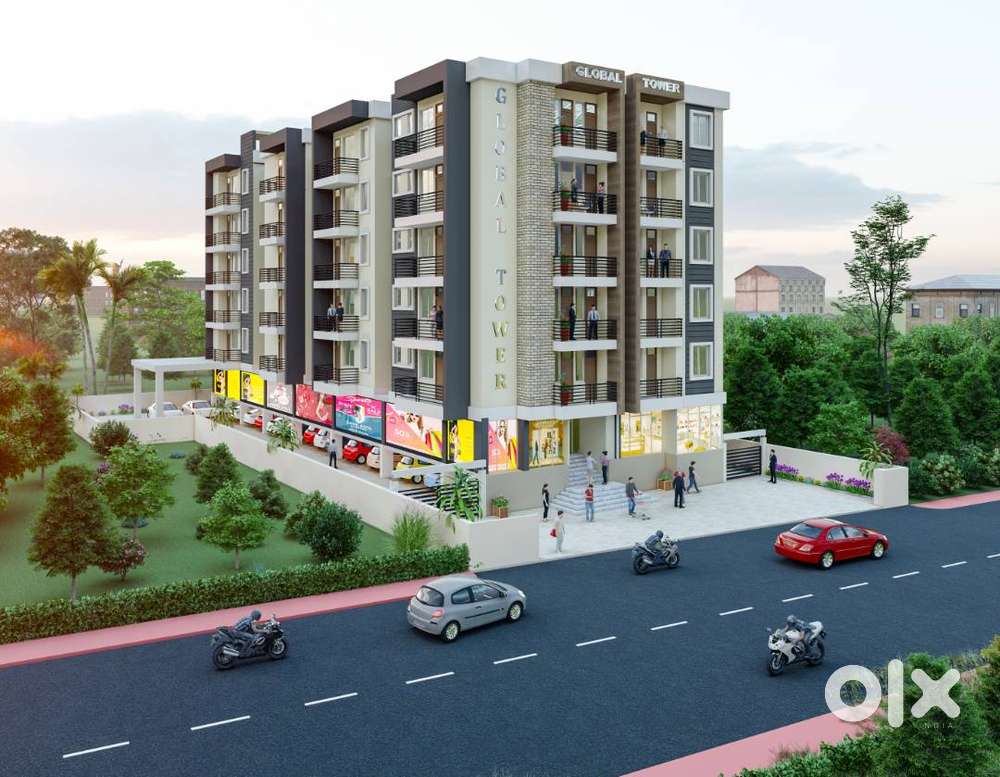 Vastu Complaint 3 BHK Road Facing Flat in Global Tower Patna