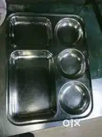 SS Thali Plate 30 quantity, 2 year used