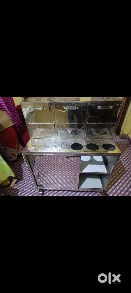 स्टेनलेस स्टील काउंटर सेलिंग कचोरी समोसा