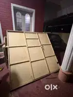 Display Shelf and Sliding Door Partition (Metal)