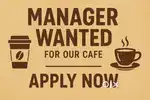 Manager Required for Cafe