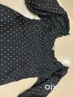 Short frock dress with pudd sleeves