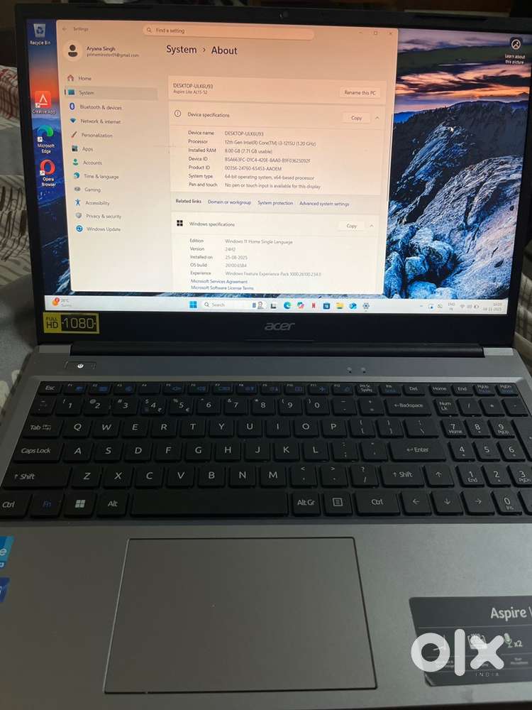 Acer aspire lite al15-52