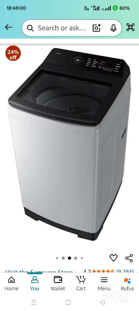 Samsung eco bubble top load washing