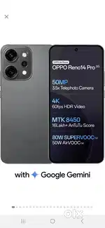 Oppo Reno 14 Pro 12gb 256. Grey colour . 1 day