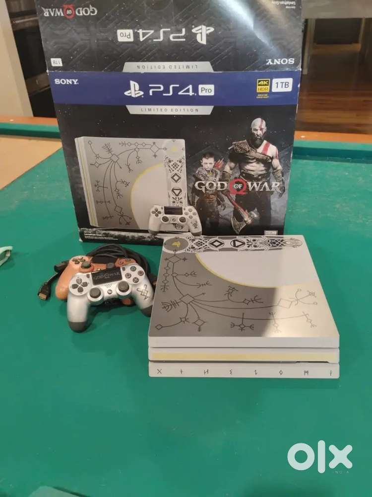 PlayStation 4 Pro God of War 1TB Limited Edition Console 2 Controllers