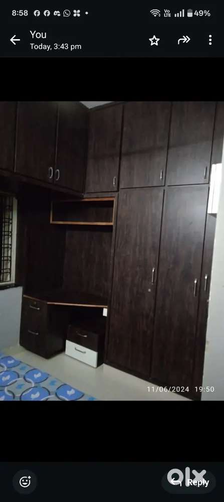 Fully furnished including Ac Refrigerator TV refrigerator washing mach