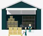 Godown for Marbles,Tiles, Granites, parking (6000 square feet area)