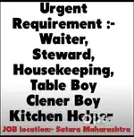 Waiter // Service Boy // Housekeeping Boy // Table Boy // K Helper