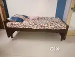 Single bed with mattress