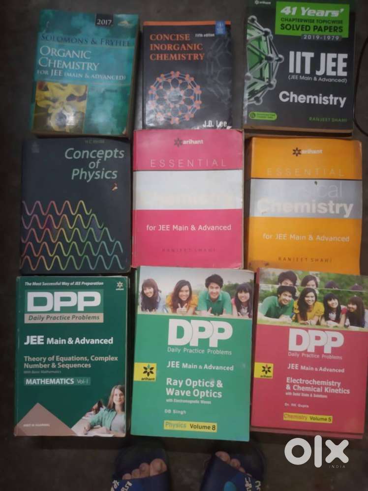 Jee main advanced Book Set HC Verma DC Pandey JD Lee MTG Dinesh Combo