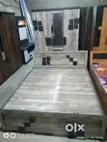 Ad 74000 offer 3 door wardrobe+ double bed brand new