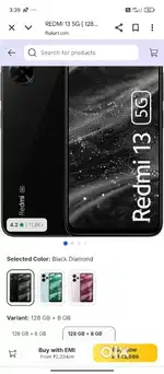 Redmi 13 8gb 128gb one month use