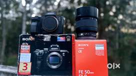 Sony a7 m3 camera and 50 mm lens
