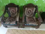 Urgently selling 2 wooden sofa chair