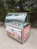 Stainless steel curry counter (New 8-Bowls)