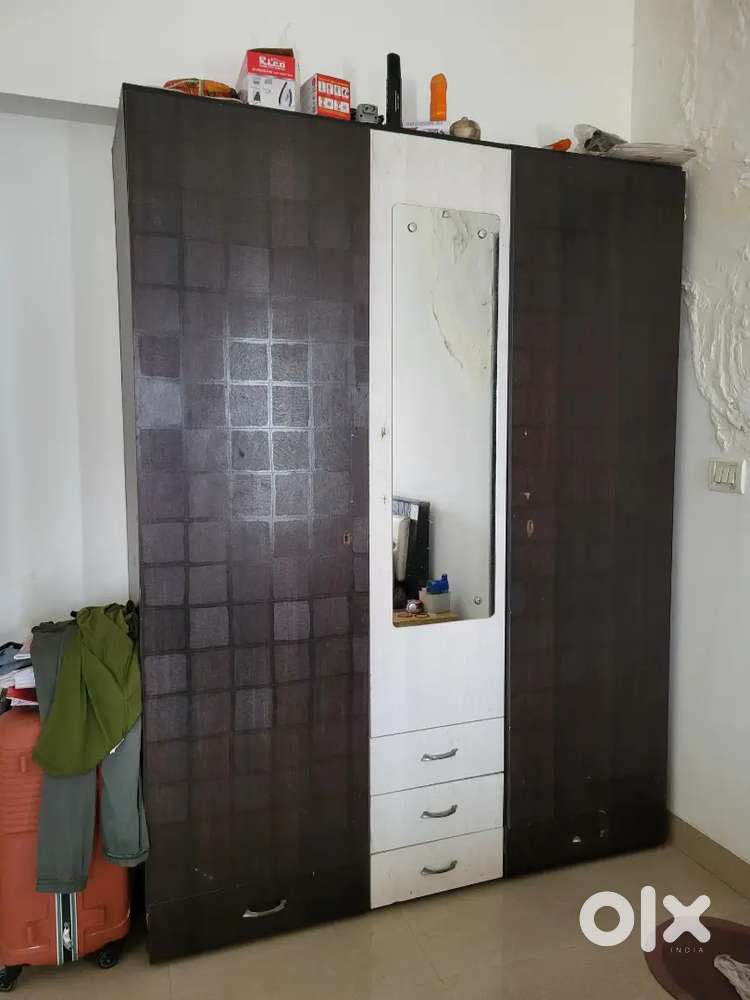 Single bed N wardrobe sofa set