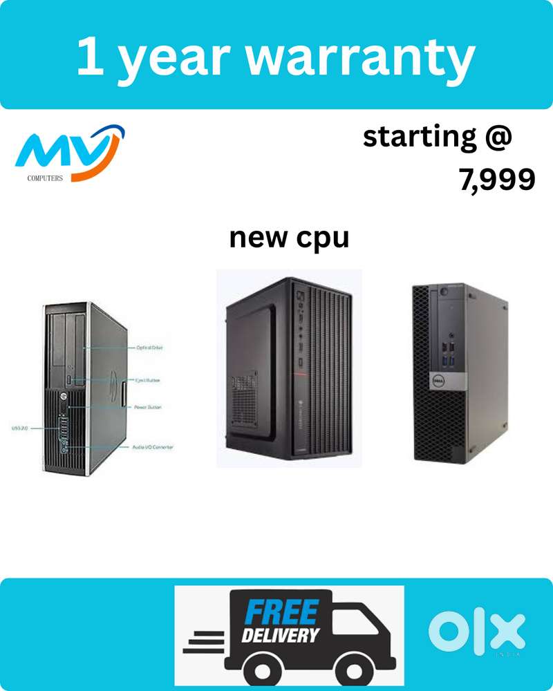 Ram - 8GB DDR3  Hard Disk - 500GB  All Basic Software Loaded