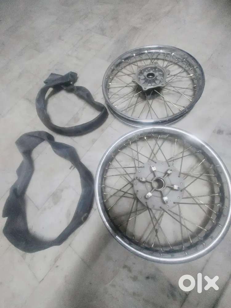 Classic 350 Gunmetal Grey ABS Front and Rear Rim Wheels New Unused