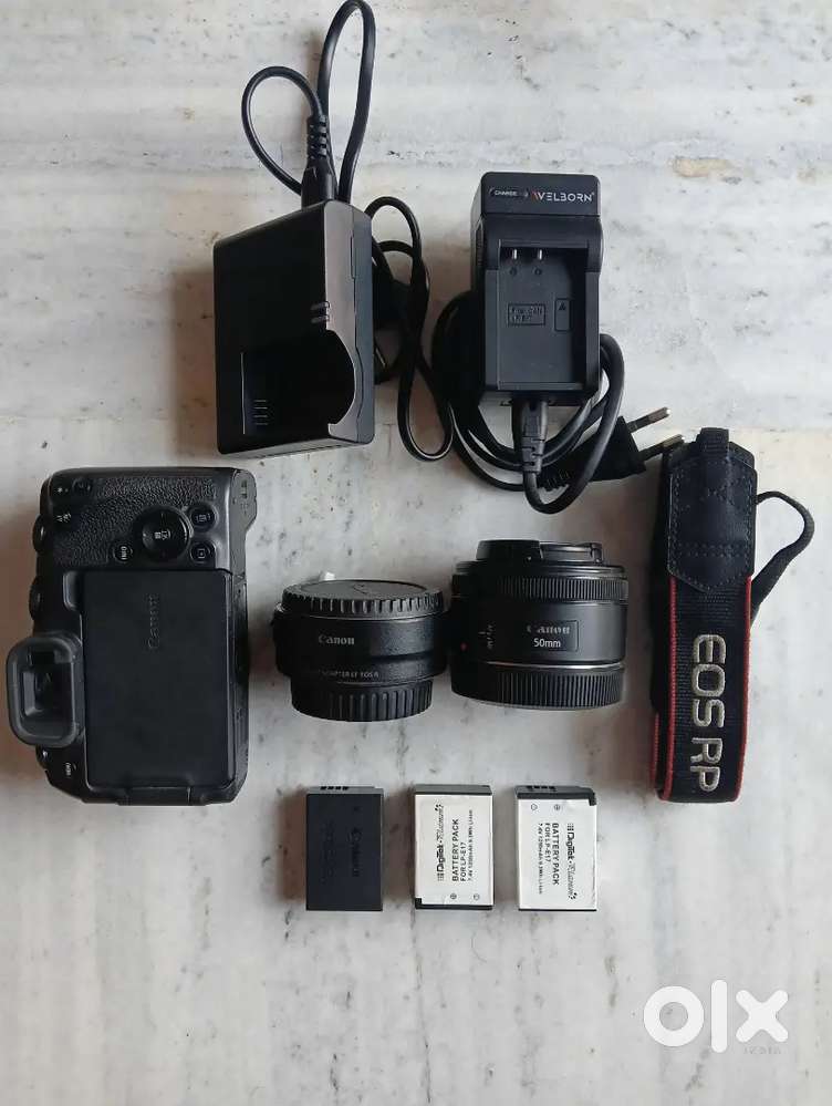 Canon EOS rp full frame camera with 50mm lens