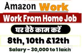 people interested to work from home can work part-time.