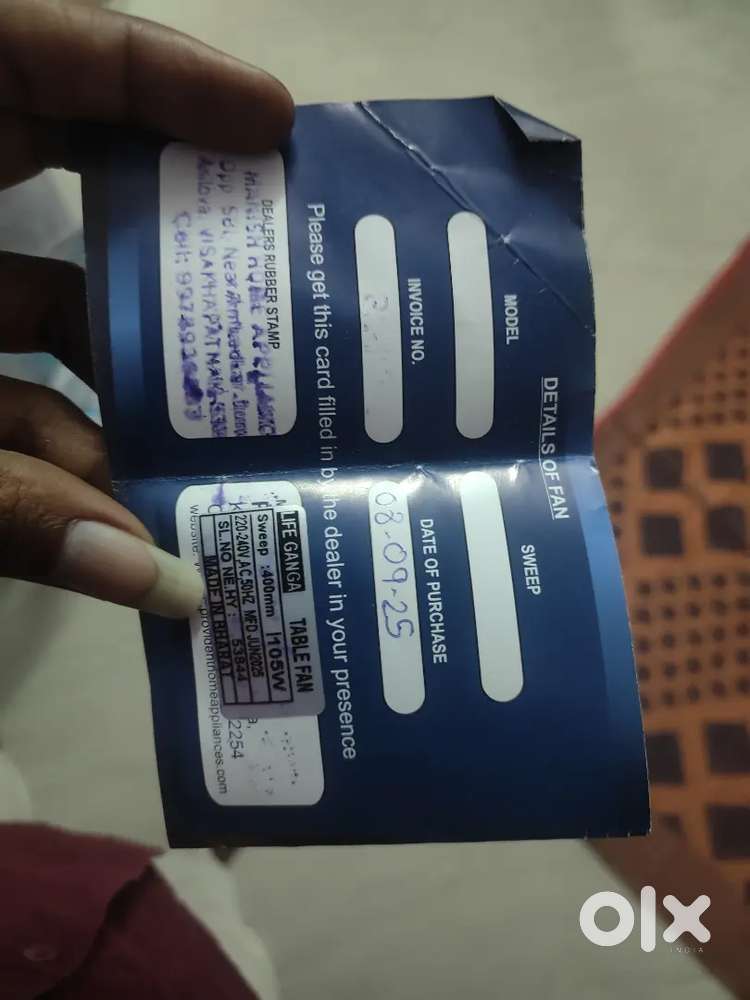 Table fan ( life ganga)