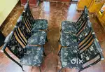 Steel chairs with cushion
