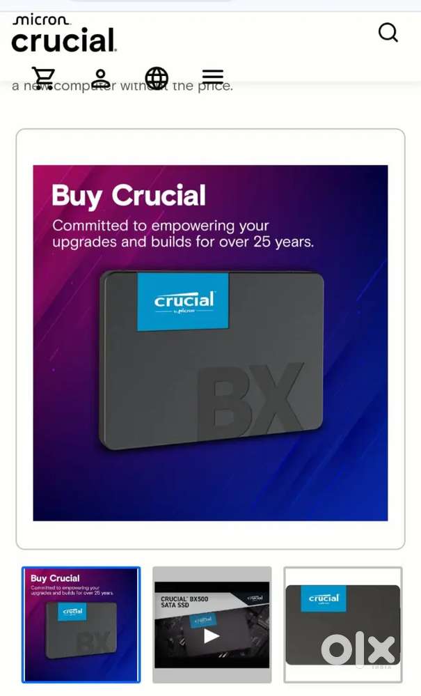 brand New under warranty Crucial BX500 1TB SATA SSD.Price negotiable