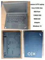 i5 6th Generation Laptop i5/6th Gen/8GB Ram/128GB SSD/Adapter/Win10