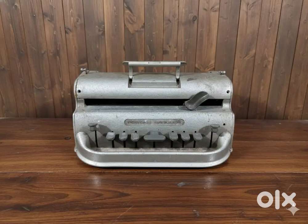1950's perkin bralier blind typewriter antique vintage