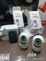 2pcs CCTV with Mobile View Wireless with Wifi.