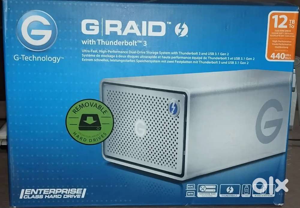 GRAID 12TB with thunderbolt 3