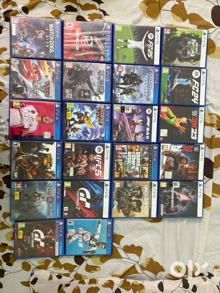 PS5/PS4 Games for sale each game has a different price
