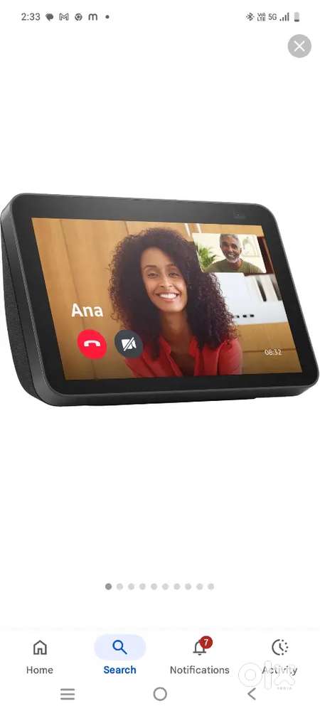 Alexa eco show 5 unused