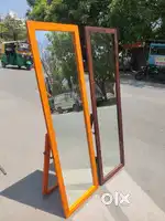 Solid Wood Full-Length Standing Mirror -Timeless Design for Your Space