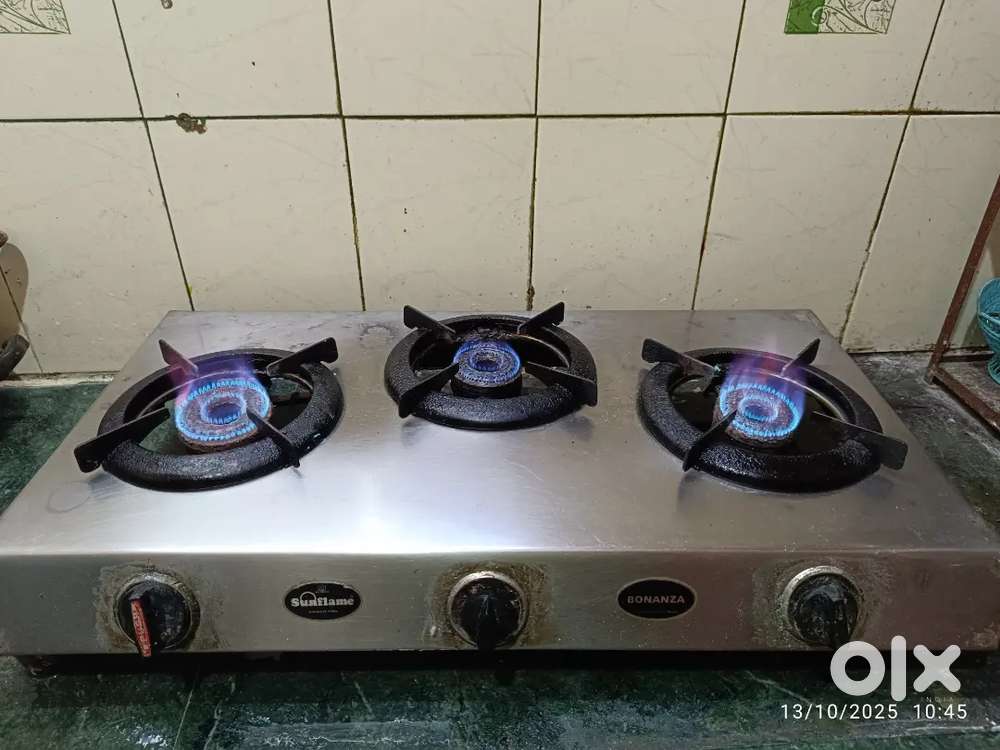 Excellent Sunflame 3 Burner Gas Stove