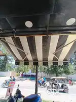 Retractable awning/folding shade for shop