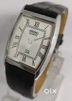 SEIKO SLIM SQ QUARTZ ROMAN NUMBER WHITE DIAL WRIST WATCH