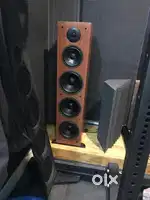 Tower speaker, bookshelf & cassette deck player