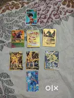 Rare cards including a shiva card, vip card, and gold and rainbow card