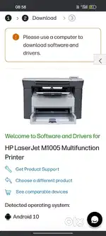 Printer HP laser jet MP10005