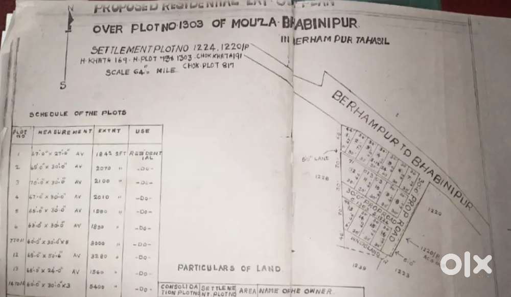 60By45 Bhabinipur, Berhampur Corner Plot for sale