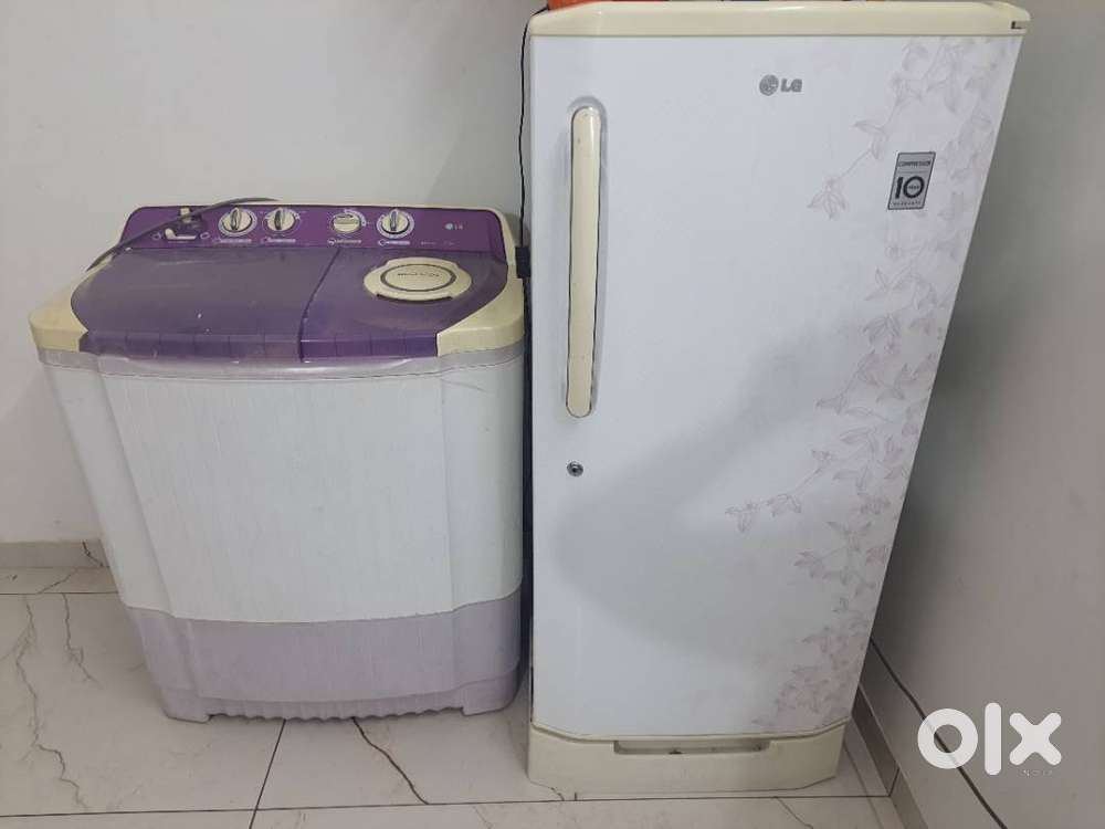 LG semi automatic washing Machine and LG SINGLE DOOR REFRIGERATOR
