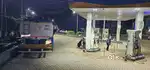 Tanker cleaner at Petrol pump