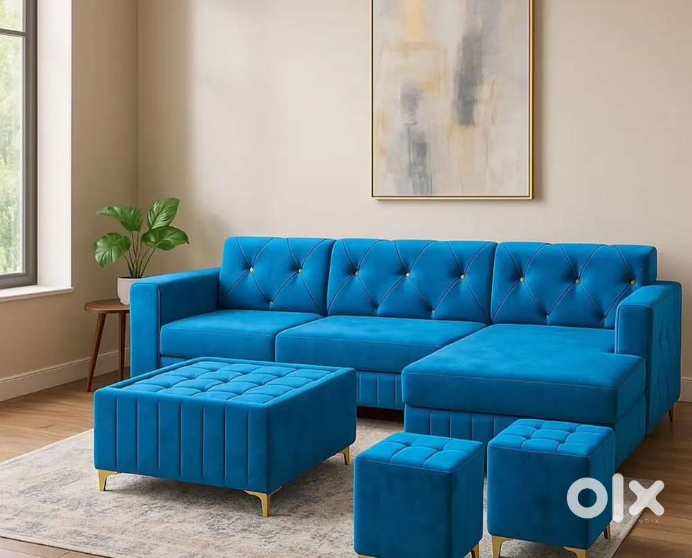 NEW PREMIUM QUALITY L TYPE LONGER SOFA AVAILABLE AT ZAM ZAM FURNITURE